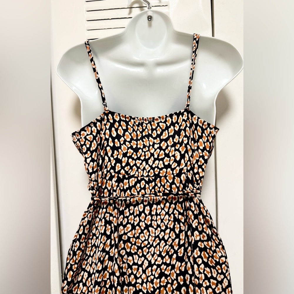Free People Intimates All My Love Shine Animal Printed Slip Dress Mini Leopard - Picture 9 of 11
